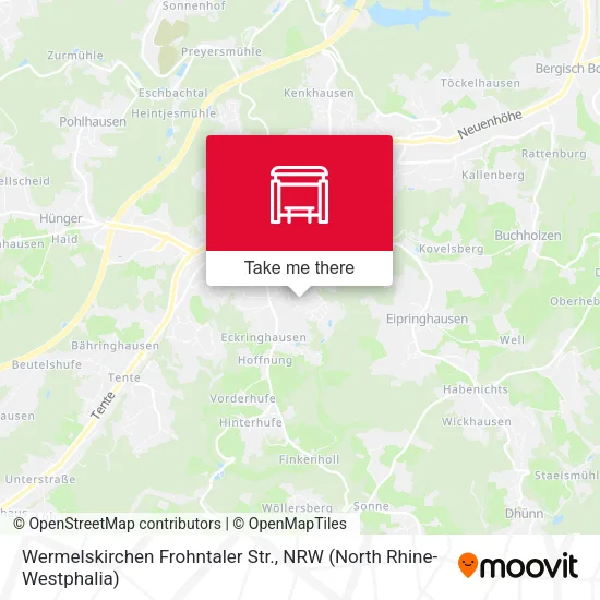 Карта Wermelskirchen Frohntaler Str.