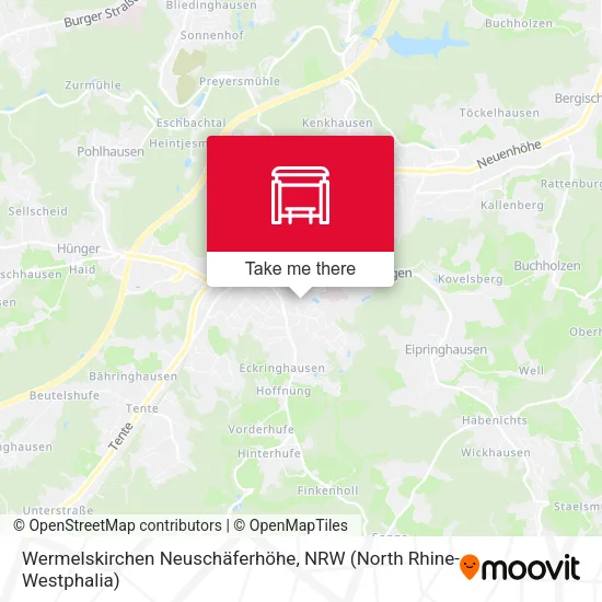 Карта Wermelskirchen Neuschäferhöhe