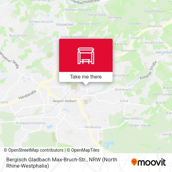 Карта Bergisch Gladbach Max-Bruch-Str.