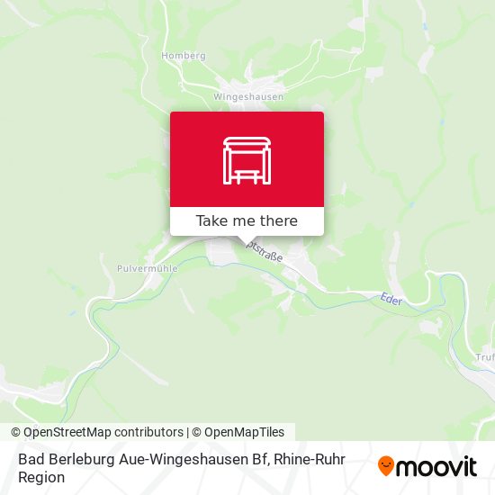 Bad Berleburg Aue-Wingeshausen Bf map