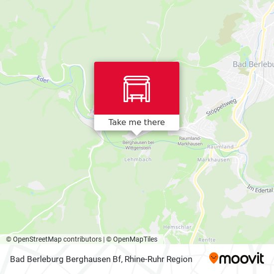Bad Berleburg Berghausen Bf map