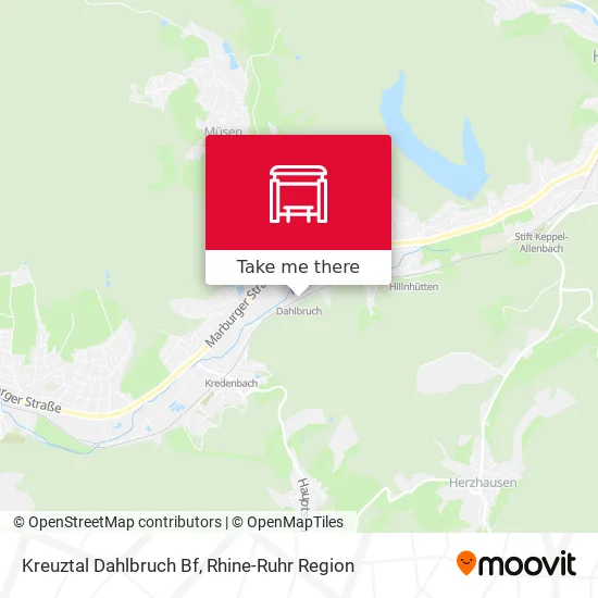 Карта Kreuztal Dahlbruch Bf