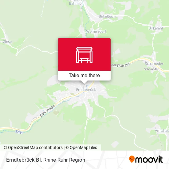 Карта Erndtebrück Bf
