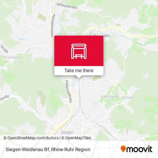 Карта Siegen-Weidenau Bf