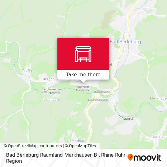 Bad Berleburg Raumland-Markhausen Bf map