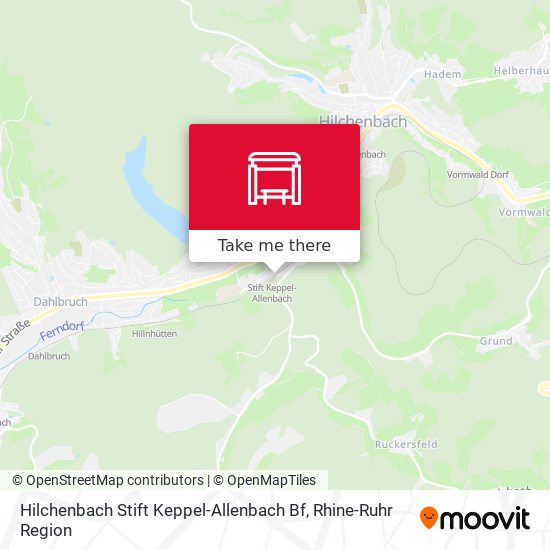 Hilchenbach Stift Keppel-Allenbach Bf map