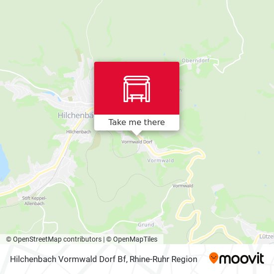 Hilchenbach Vormwald Dorf Bf map