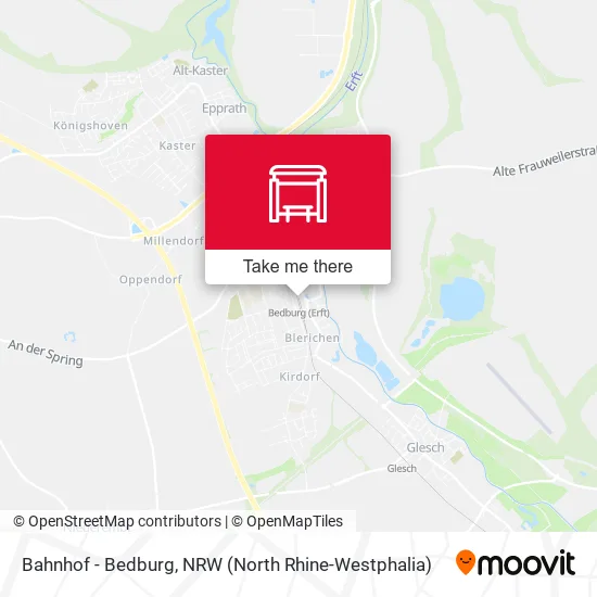 Bahnhof - Bedburg map