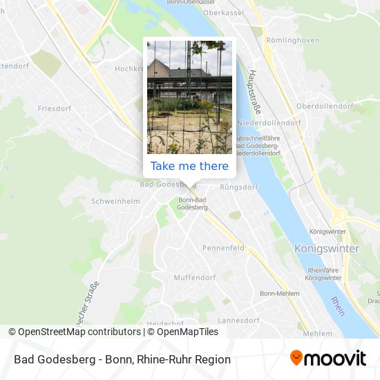 Bad Godesberg - Bonn map