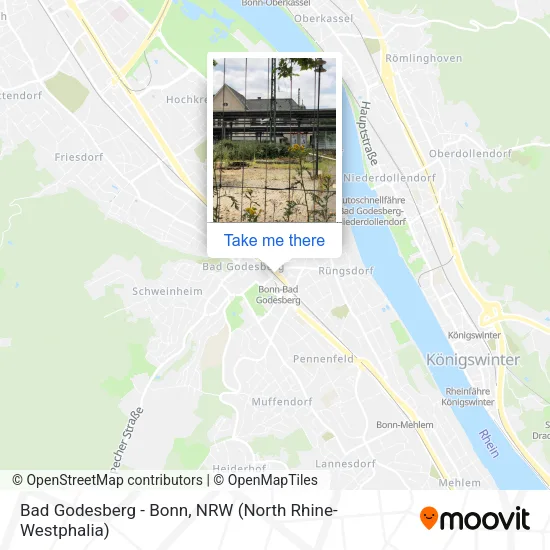 Карта Bad Godesberg - Bonn