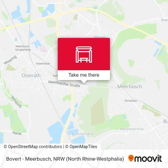 Карта Bovert - Meerbusch