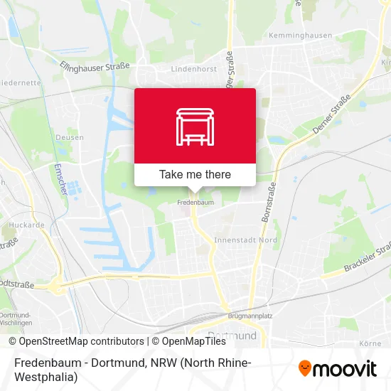 Карта Fredenbaum - Dortmund