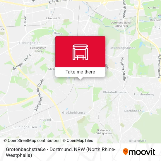 Карта Grotenbachstraße - Dortmund