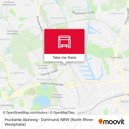 Карта Huckarde Abzweig - Dortmund