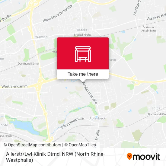 Allerstr/Lwl-Klinik Dtmd map