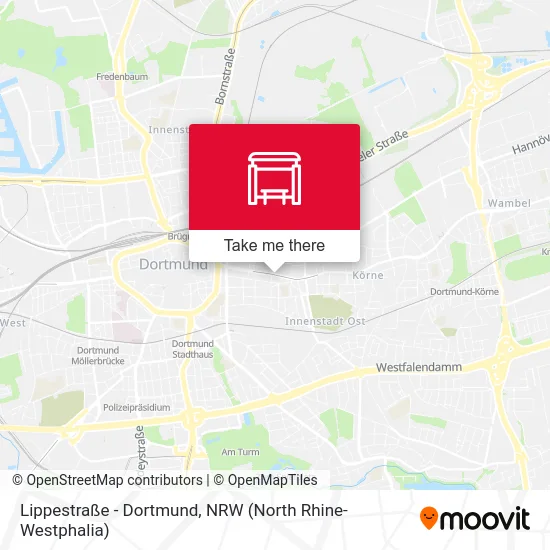 Lippestraße - Dortmund map