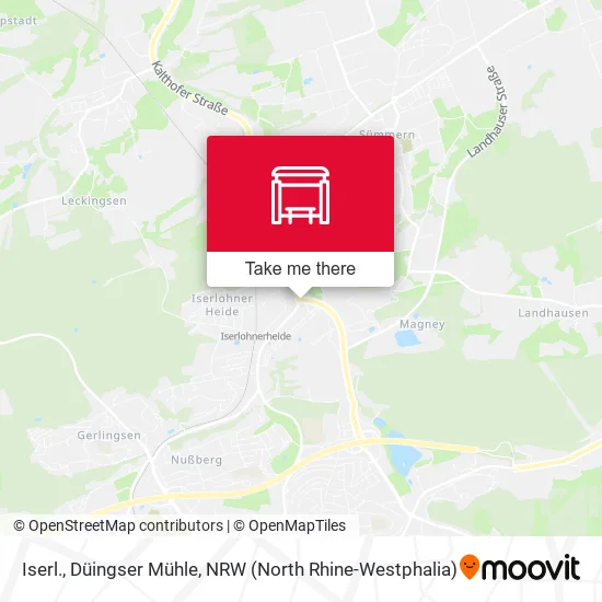 Карта Iserl., Düingser Mühle