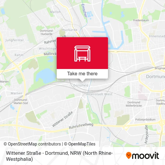 Карта Wittener Straße - Dortmund