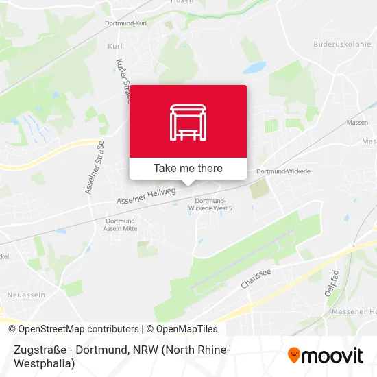 Zugstraße - Dortmund map