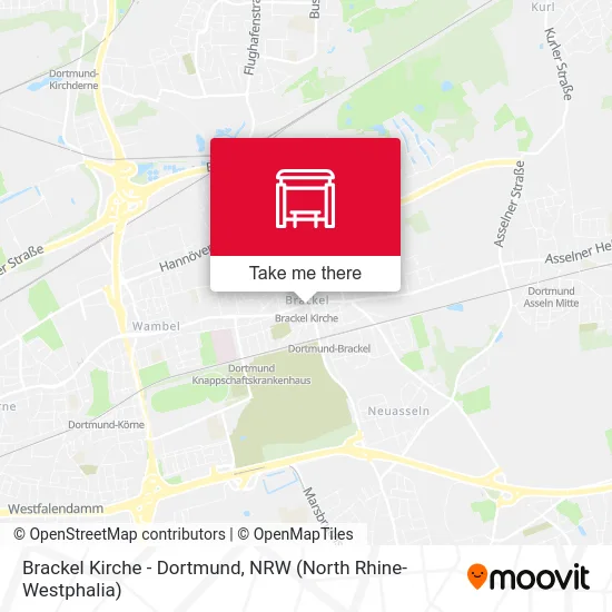 Brackel Kirche - Dortmund map