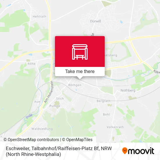 Карта Eschweiler, Talbahnhof / Raiffeisen-Platz Bf
