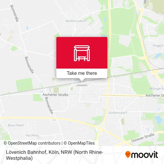 Карта Lövenich Bahnhof, Köln