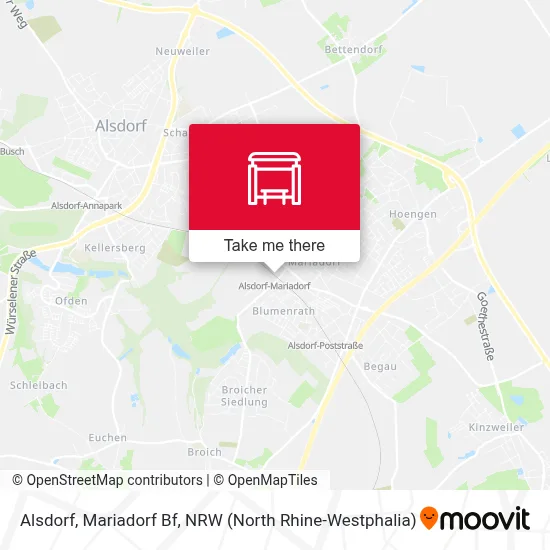 Alsdorf, Mariadorf Bf map