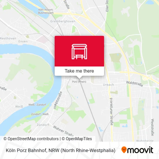 Карта Köln Porz Bahnhof