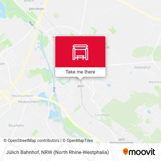 Карта Jülich Bahnhof