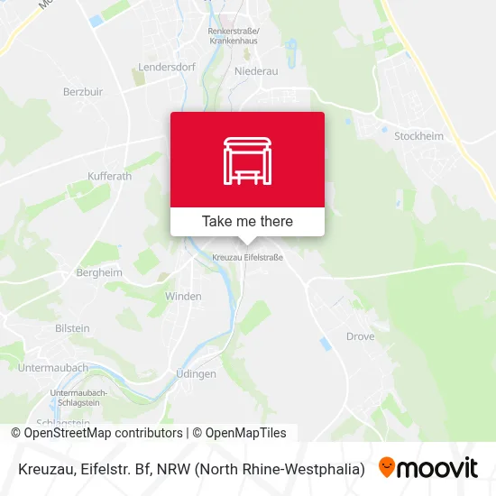 Kreuzau, Eifelstr. Bf map