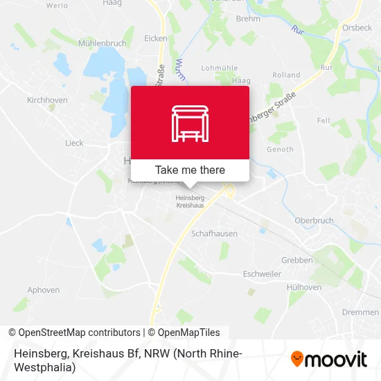 Heinsberg, Kreishaus Bf map