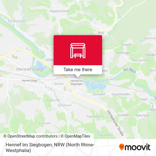 Карта Hennef Im Siegbogen