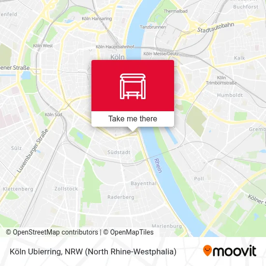Köln Ubierring map
