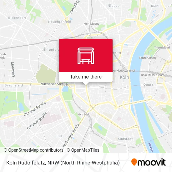 Köln Rudolfplatz map