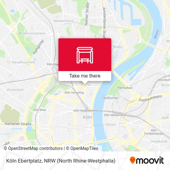 Köln Ebertplatz map
