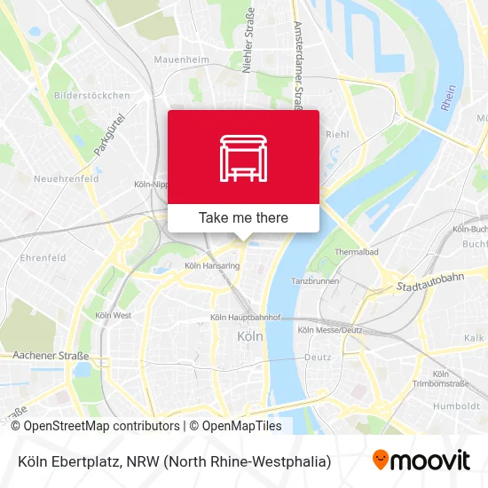 Köln Ebertplatz map