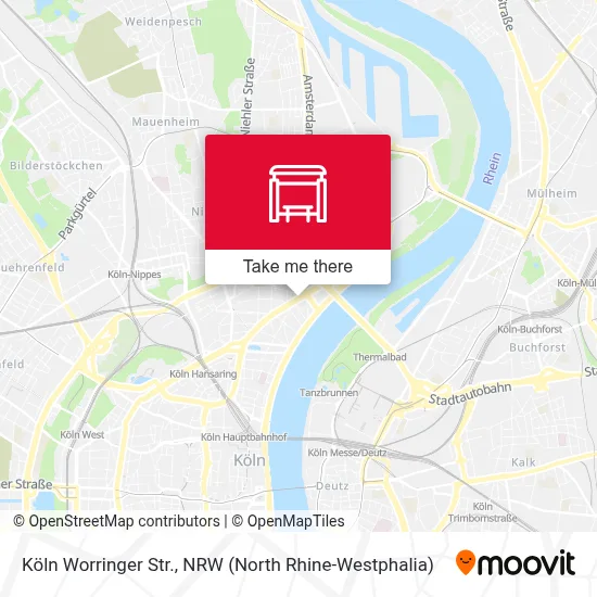 Köln Worringer Str. map
