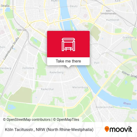 Köln Tacitusstr. map