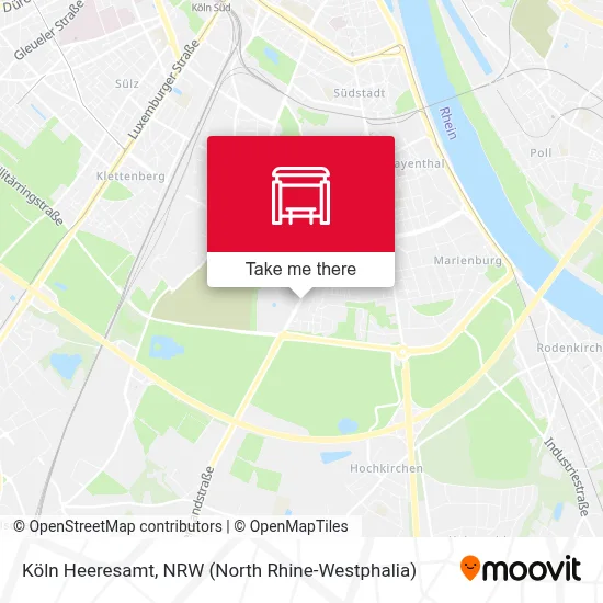 Köln Heeresamt map