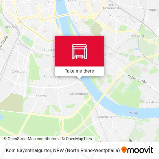 Köln Bayenthalgürtel map