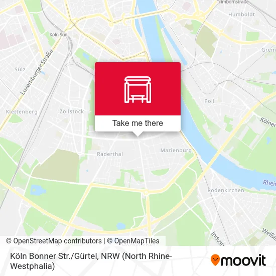 Köln Bonner Str./Gürtel map