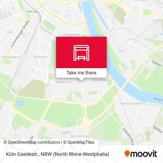 Köln Gaedestr. map