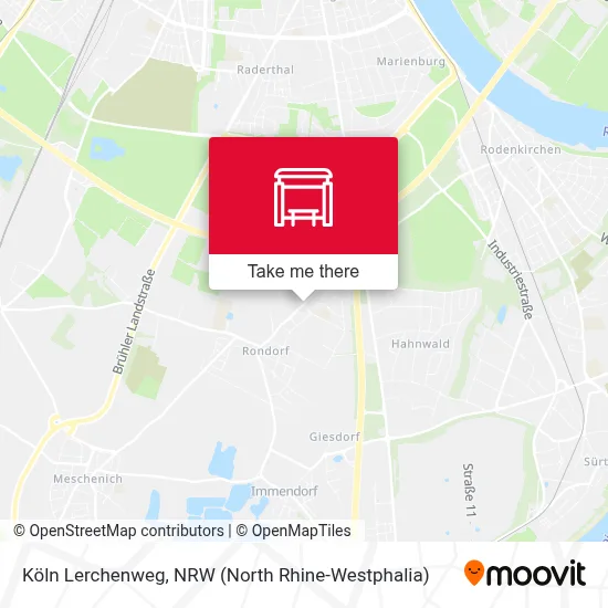 Köln Lerchenweg map