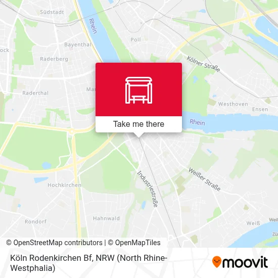 Köln Rodenkirchen Bf map