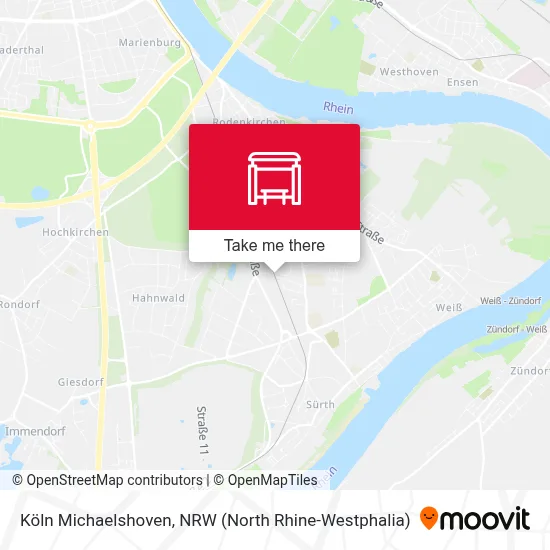 Köln Michaelshoven map