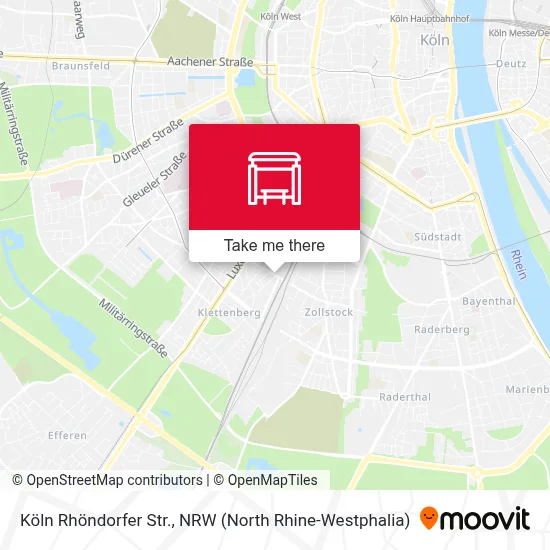 Köln Rhöndorfer Str. map