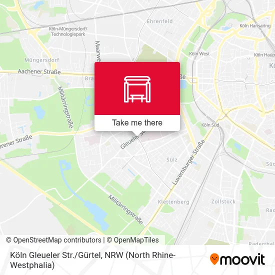 Köln Gleueler Str./Gürtel map