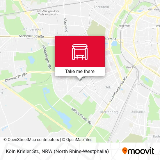 Köln Krieler Str. map