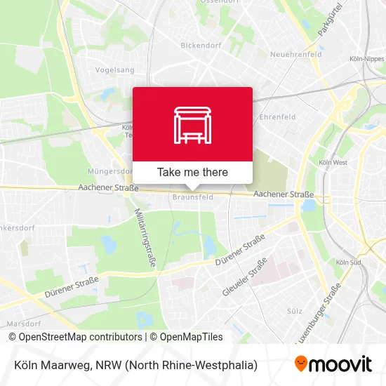 Köln Maarweg map