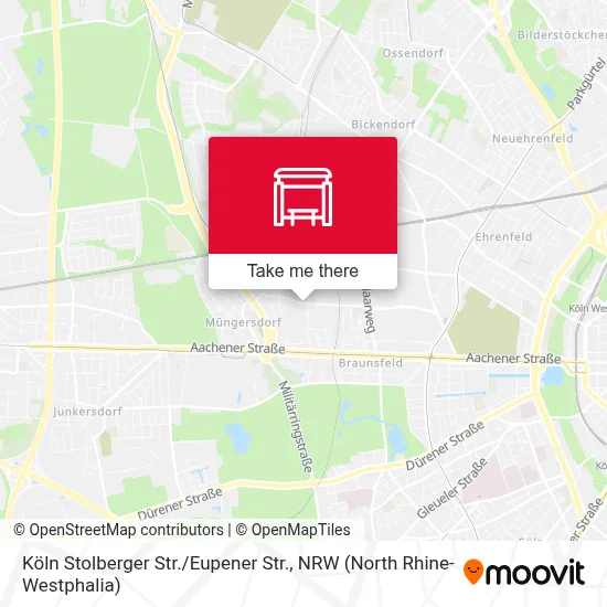Köln Stolberger Str. / Eupener Str. map